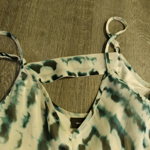 Maternity Sleeveless Indigo Printed dress - Picture 7 of 7